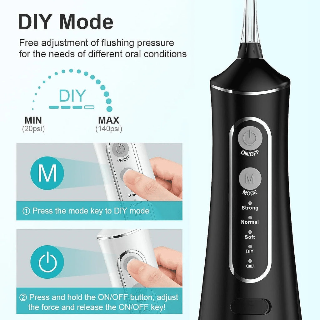 Cordless Water Flosser 4 Modes 300ml IPX7 M144