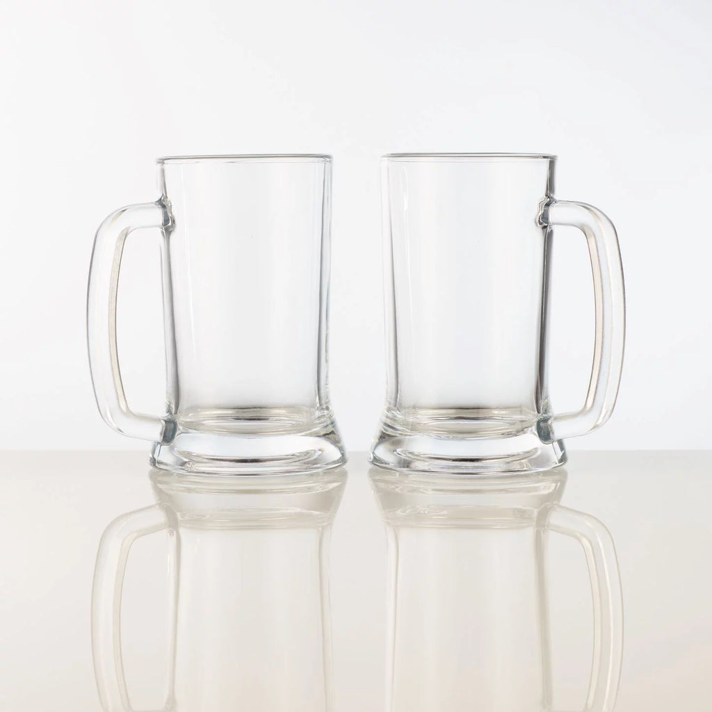 Glass Beer Mug Set of 2 V17693