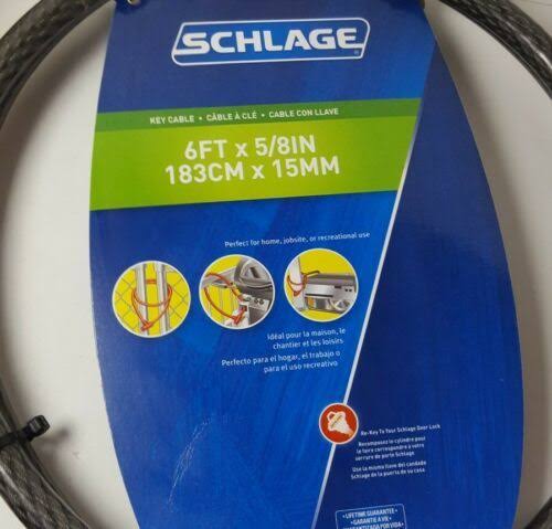 Locking Cable 5/8 in. x 6' I609