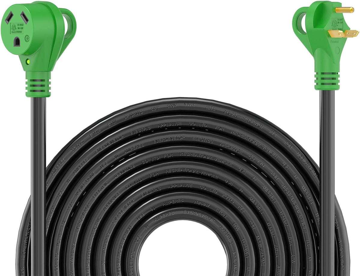 50 Amp 50 Feet RV Power Extension Cord with LED Power Indicator and Cord Organizer M287328