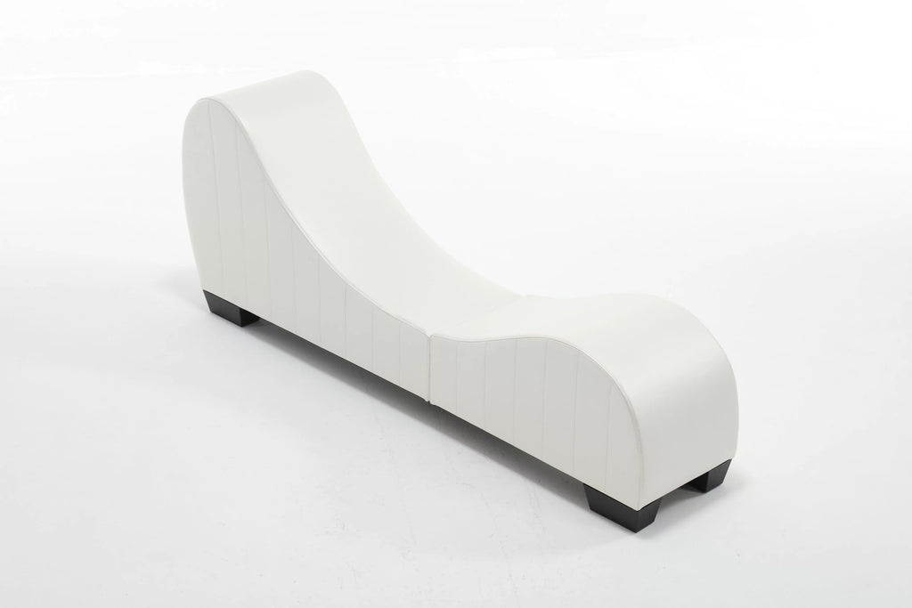 Faux Leather Curved Chaise Lounge Z728