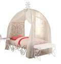 White Light Purple Full Canopy Bed J63120