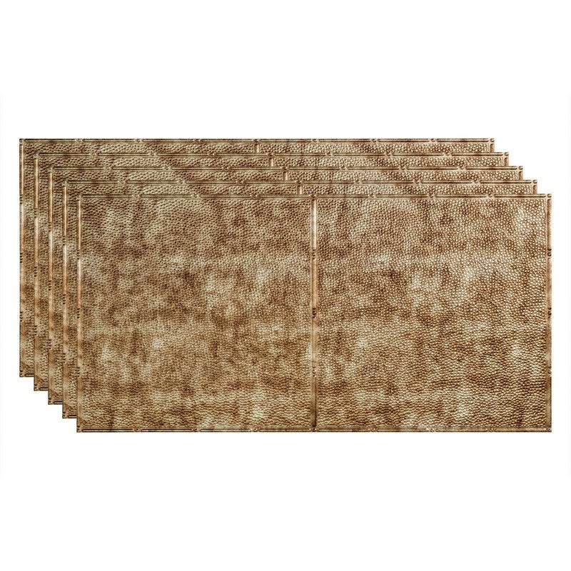 Bermuda Bronze 2ft x 4ft Glue Up Vinyl Ceiling Tile (5 Pack) Q814