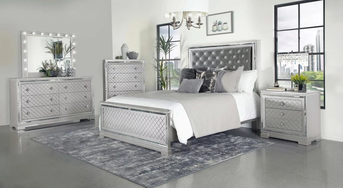Upholstered Tufted Bedroom Set J2376