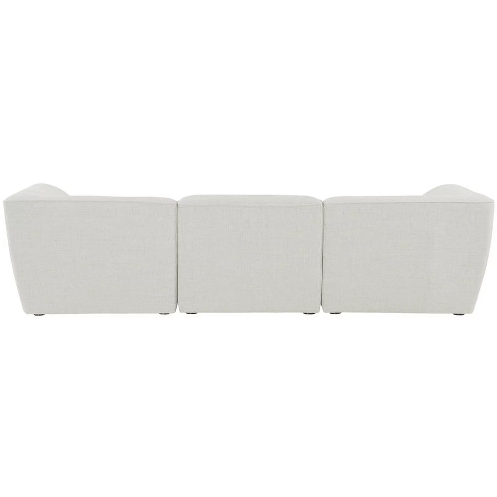 Cream Linen Textured Modular Sofa U647500