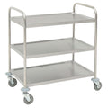 Utility Cart with 3 Shelves Stainless Steel V78545