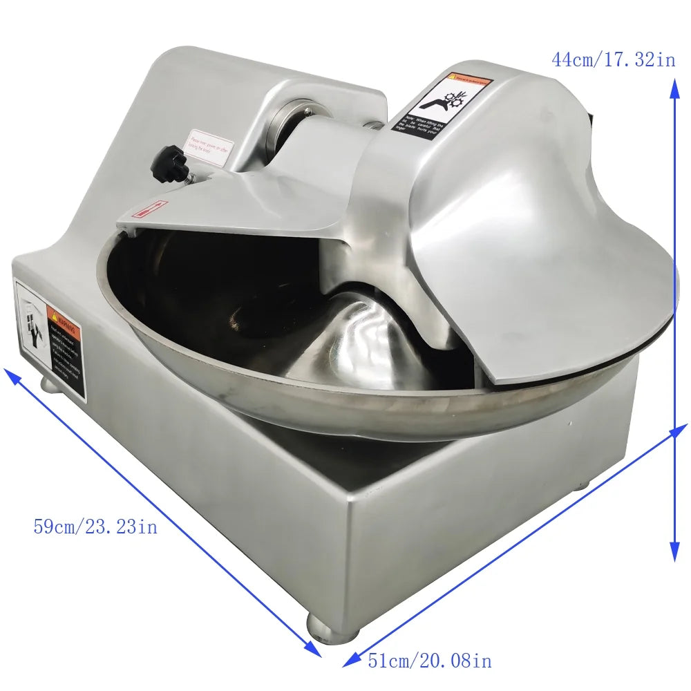 8L Electric Meat Bowl Cutter Food Processor X18110