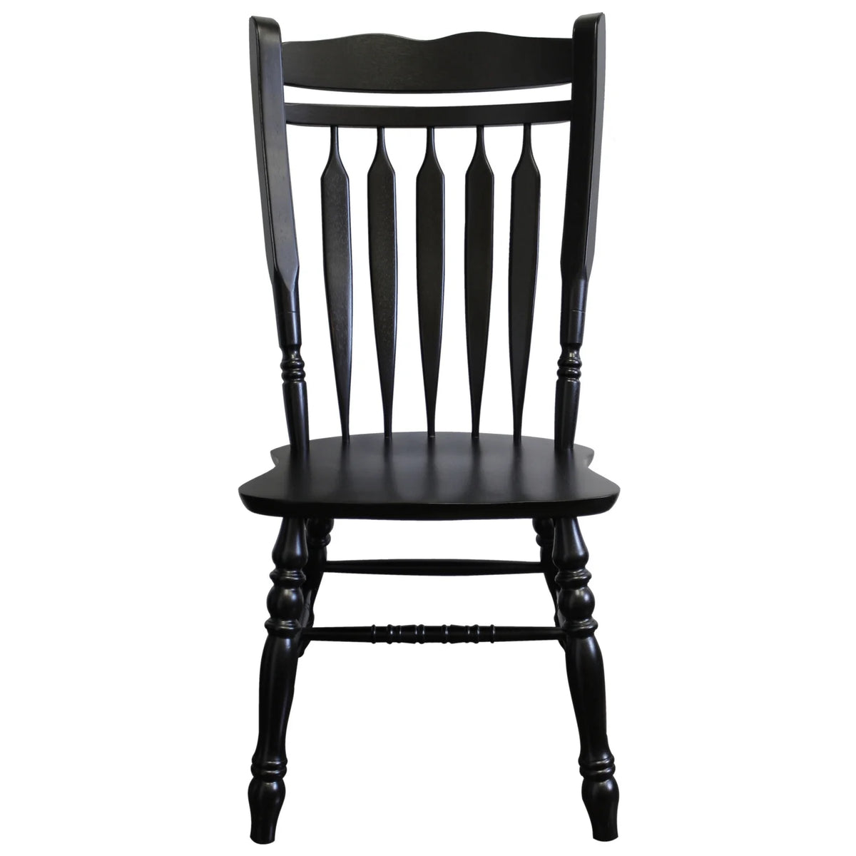Black Wood Dining Chairs Set of 2 I14047