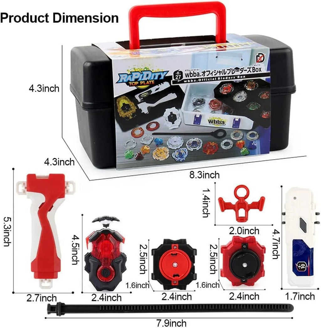 Bey Battling Top Blade Burst 12 Pieces Pack with 4D Launcher Grip R39385