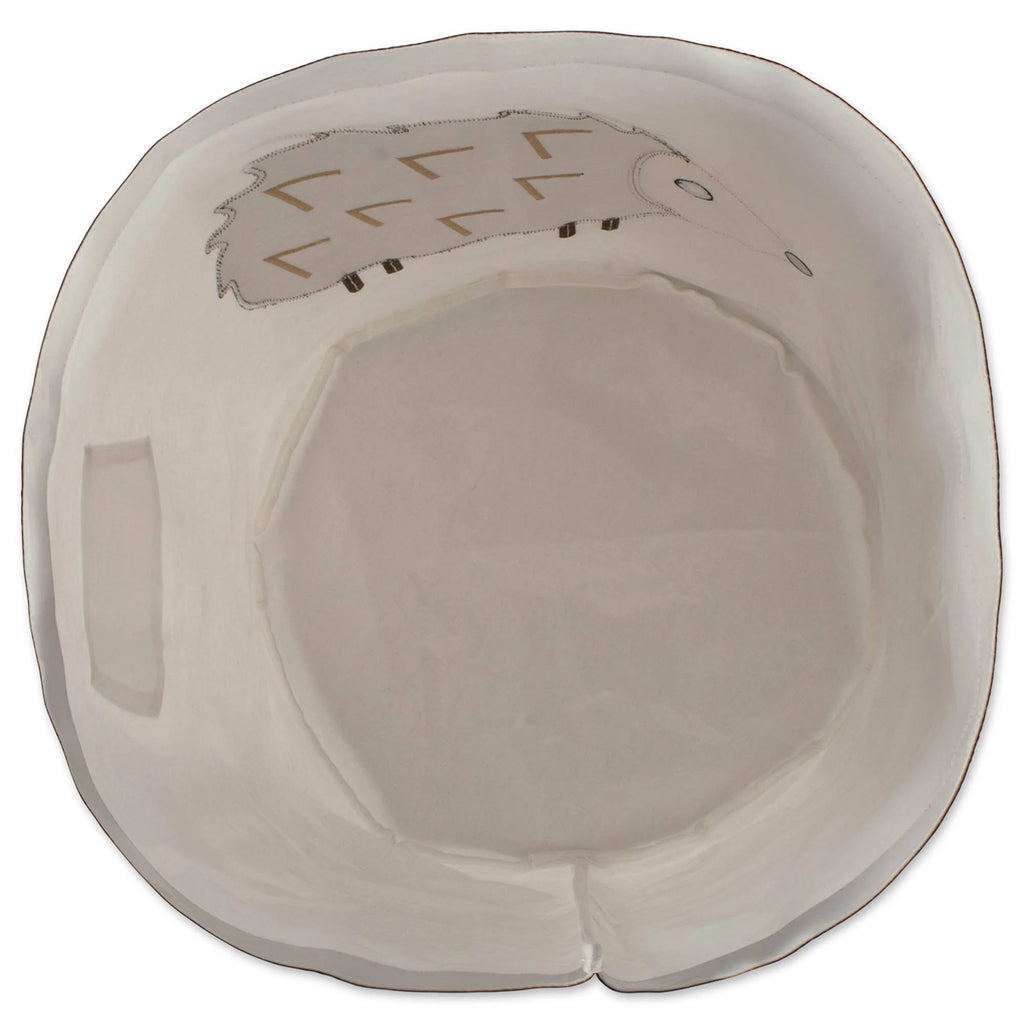 Green and White Turtle Themed Storage Basket L129750