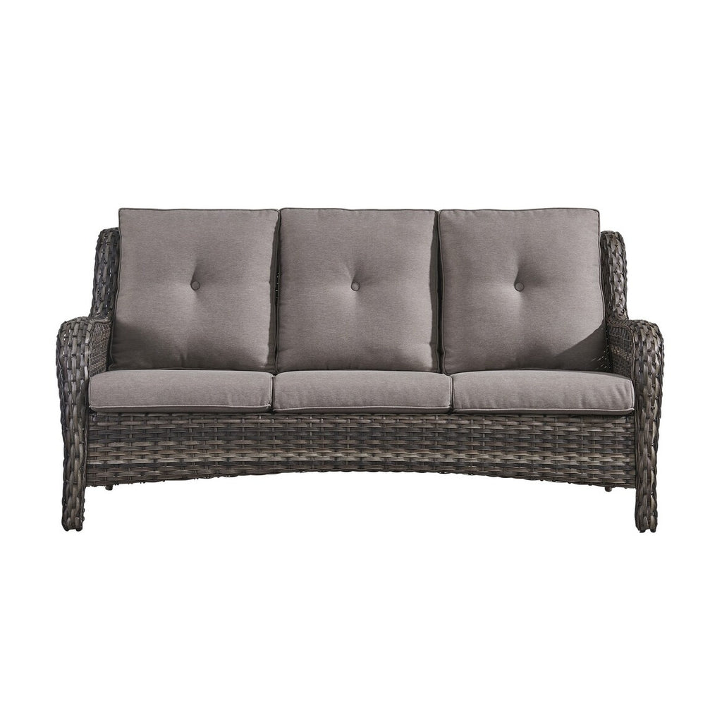 Rattan Wicker Sectional Sofa Set with Ottomans C933835