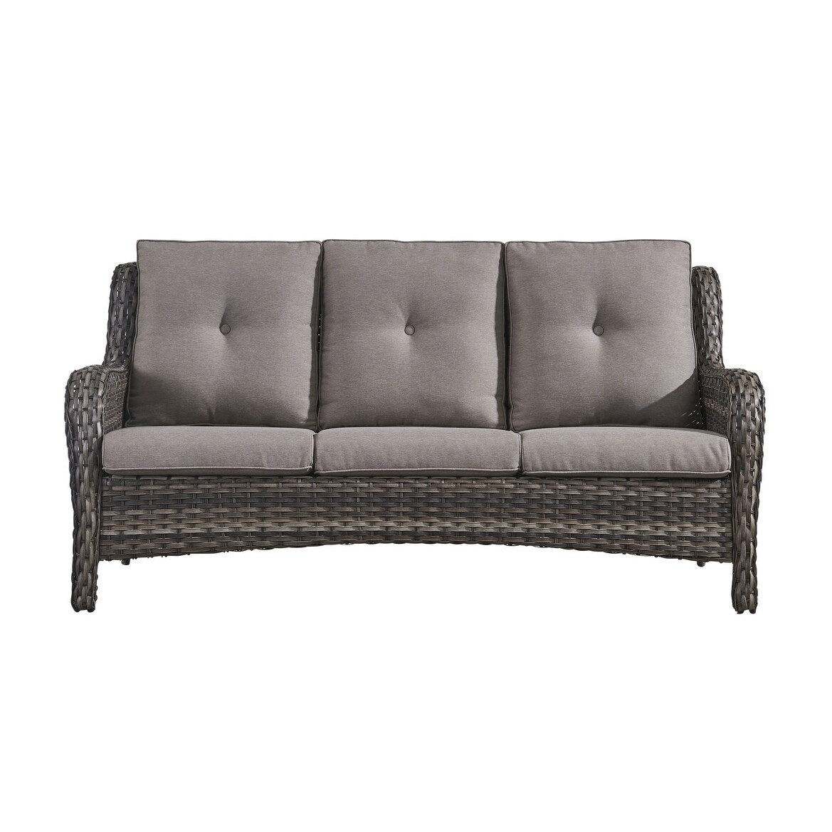 Rattan Wicker Sectional Sofa Set with Ottomans C933835