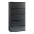 Charcoal 5-Drawer Metal Lateral File Cabinet C19759