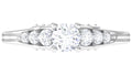 925 Sterling Silver Moissanite Solitaire Ring U207