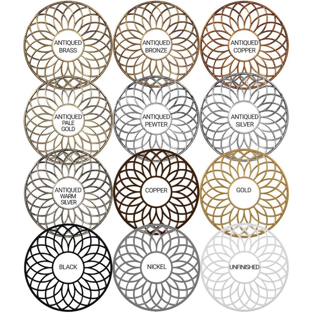 Black PVC Pierced Ceiling Medallion S2455