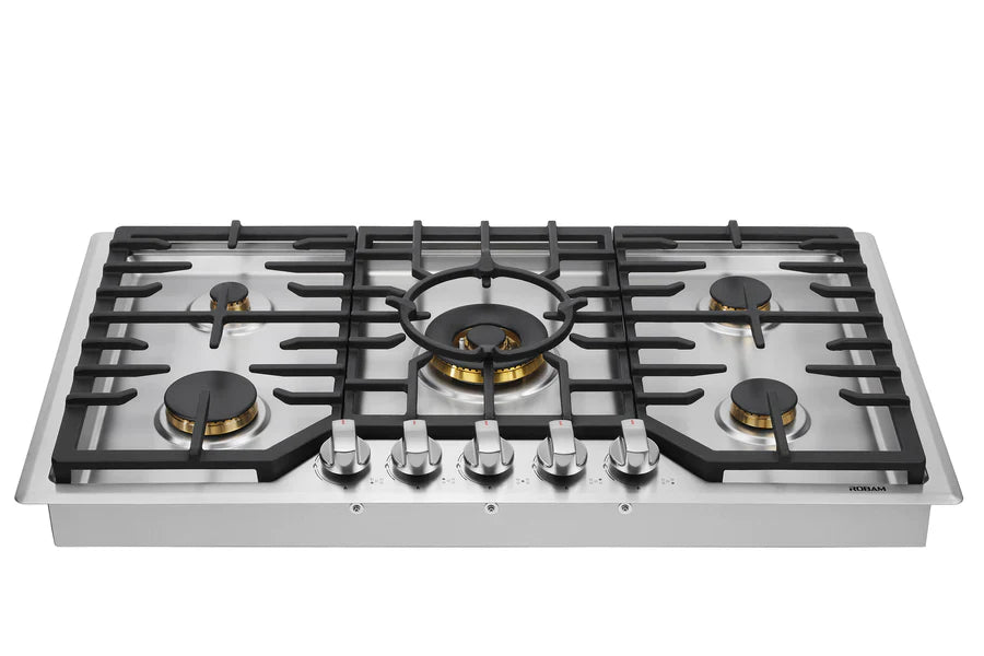 36 Inch 5 Burners Gas Cooktop in Stainless Steel U94219