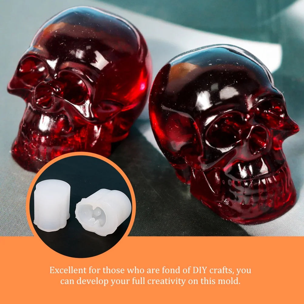 10 Pcs Skull Silicone Molds for Pendant Casting A70708