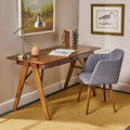 Modern Faux Wood Desk with Veneer D8024