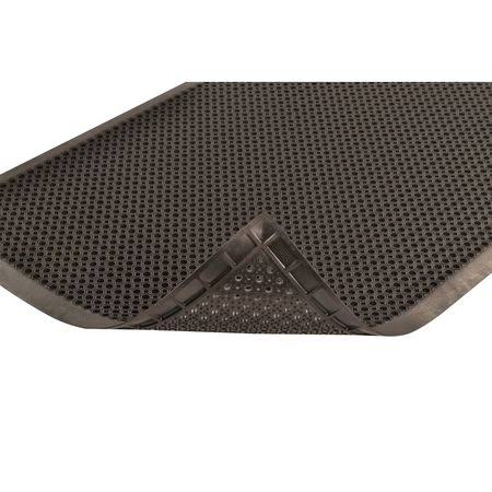 Rubber Entrance Mat, Black, 3Ft. x 5Ft. J82397