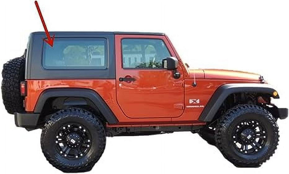 Right Side Quarter Window Glass for Jeep Wrangler 2 Door 2007-2010 O953
