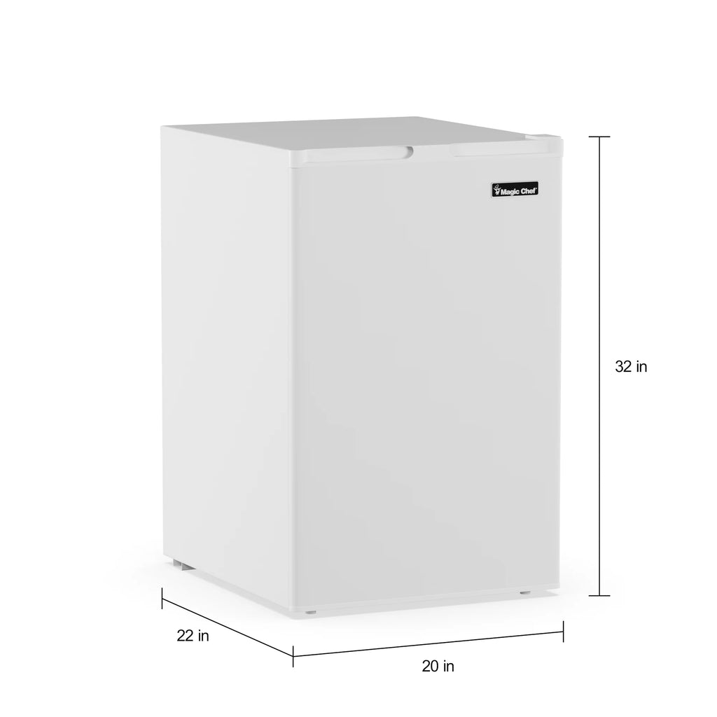 3.0 cu ft. Upright Freezer Stainless Steel Look J325