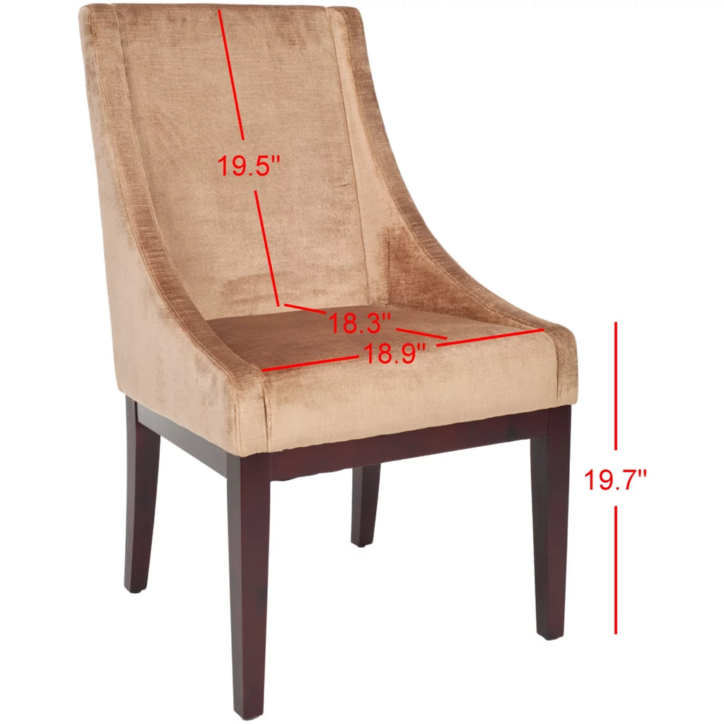 Velvet Sloping Arm Chair J82057