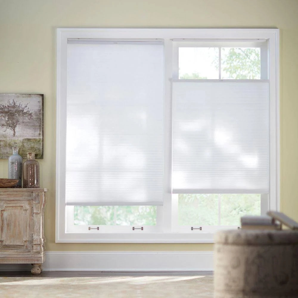 Snow Drift White Light Filtering Cellular Shade - 50.5 in. W x 48 in. L O654