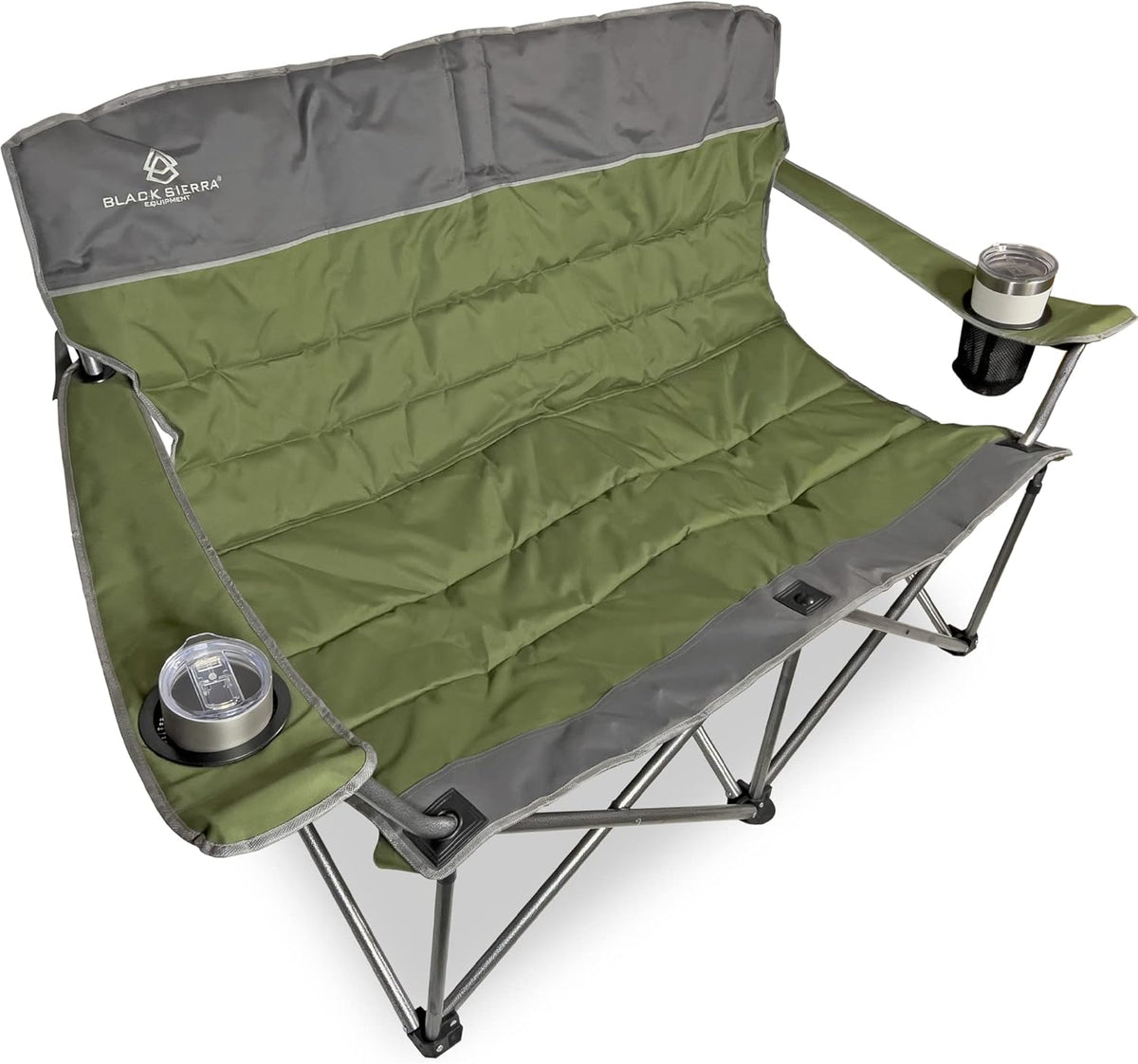 Blue Padded Folding Camping Sofa with Carry Bag B645071