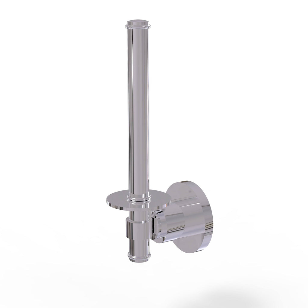 Satin Brass Upright Toilet Tissue Holder V71609