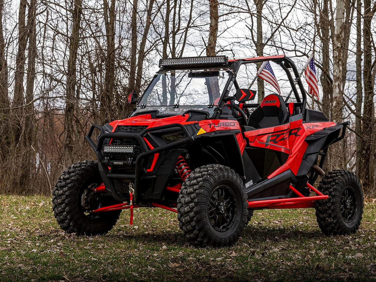 Red Nerf Bars / Rock Sliders / Tree Kickers for Polaris RZR XP 1000 K4812