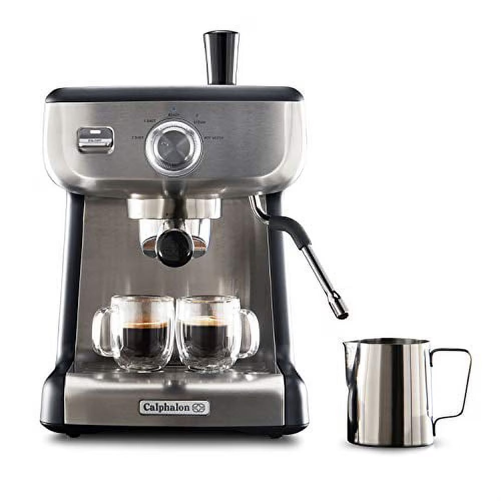 Stainless Espresso Machine with Steam Wand I4993