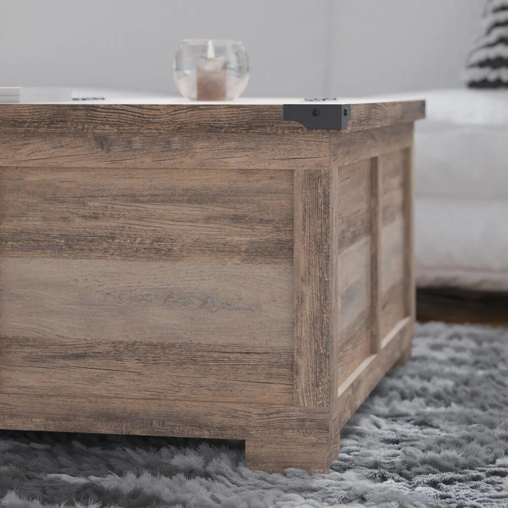Farmhouse Coffee Table with Lift Top and Storage B685