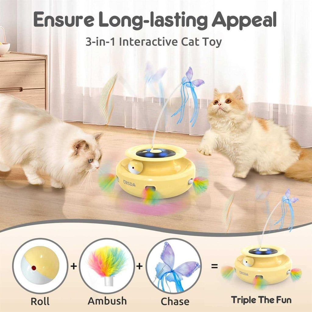 3-in-1 Rechargeable Interactive Cat Toys P703
