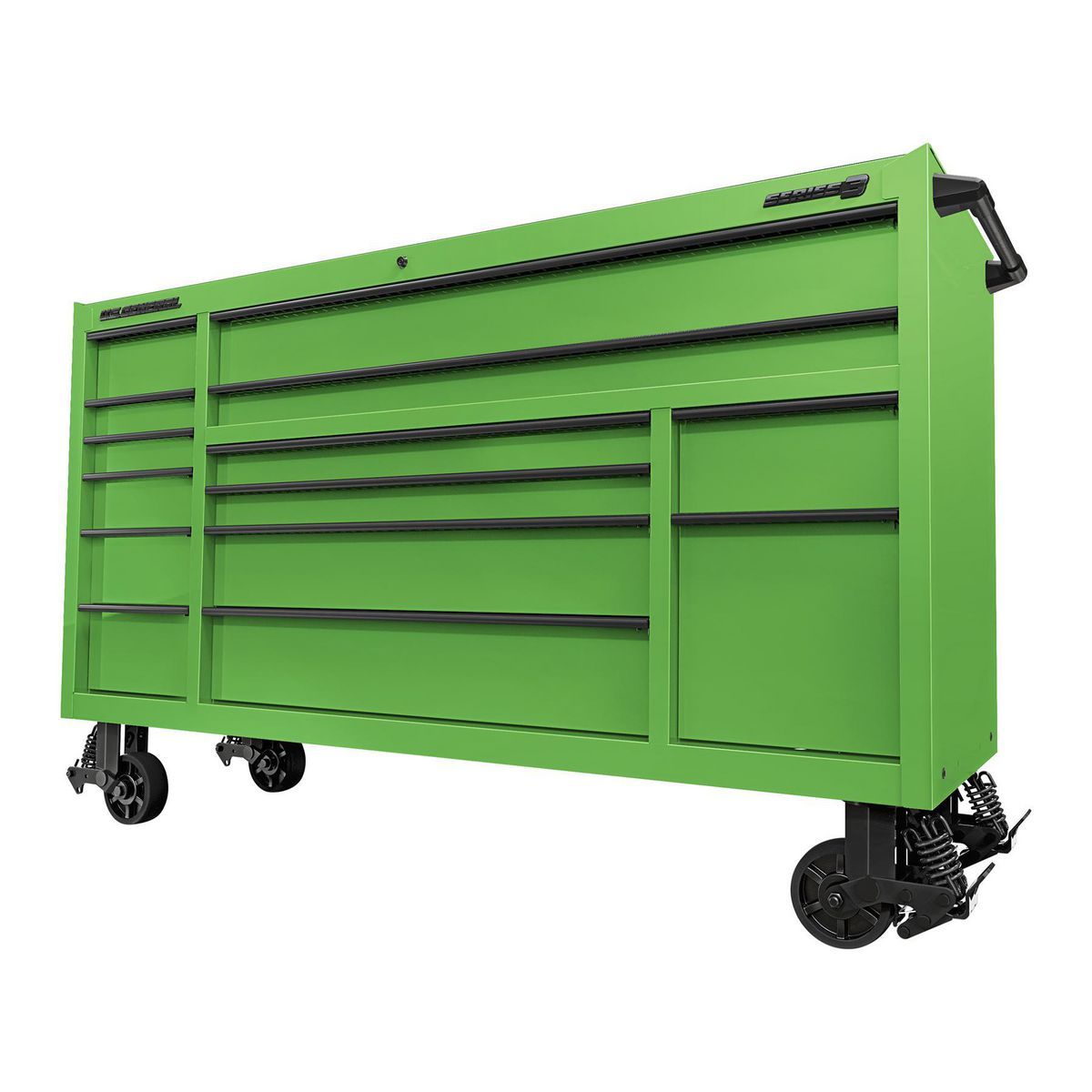 72 in. x 22 in. Slate Gray Triple-Bank Roll Cab W797