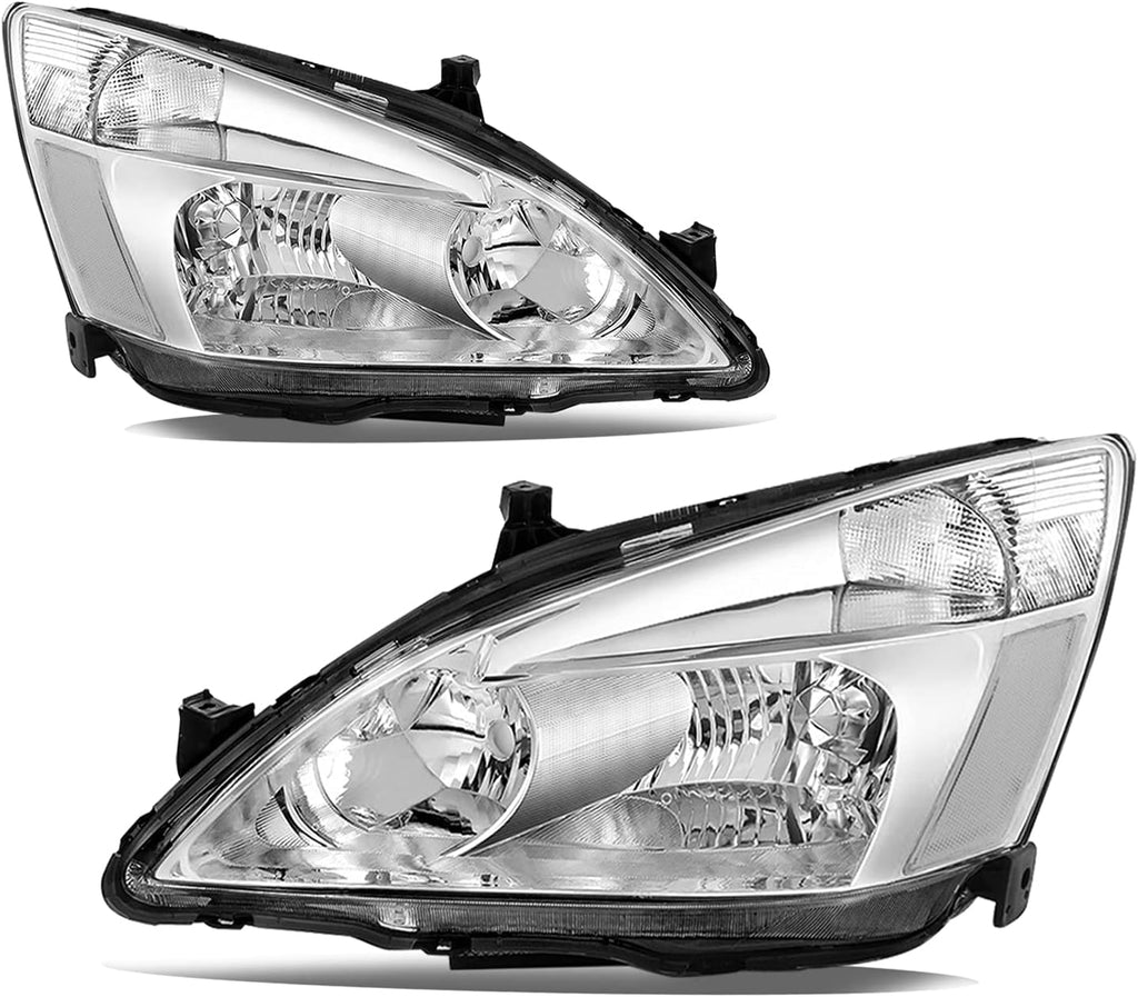 Headlight Assembly for 2003 to 2007 Honda Accord Black Housing M303