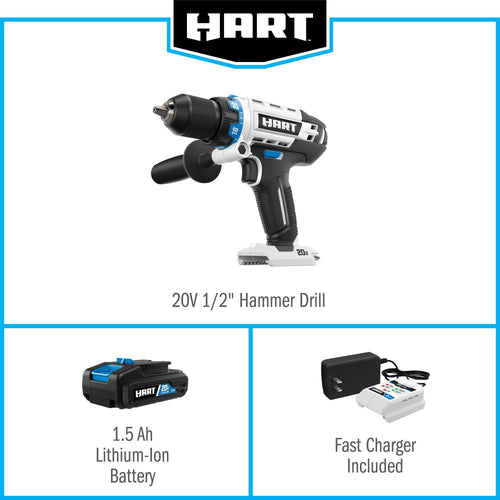 20-Volt Cordless 1/2-inch Hammer Drill Kit C183