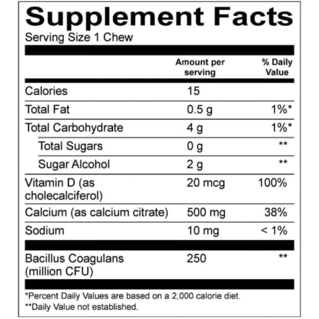 Capsules 1-Month Supply Multivitamin with Iron Calcium Citrate Soft Chews Z626770