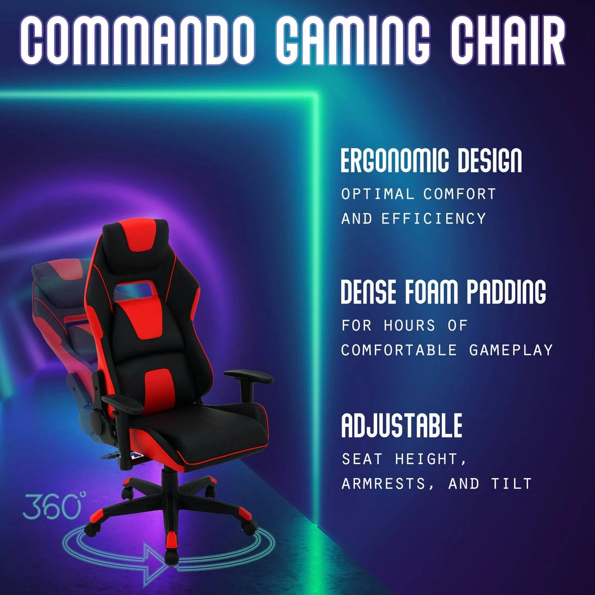 Black/Red Gaming Chair Q105857
