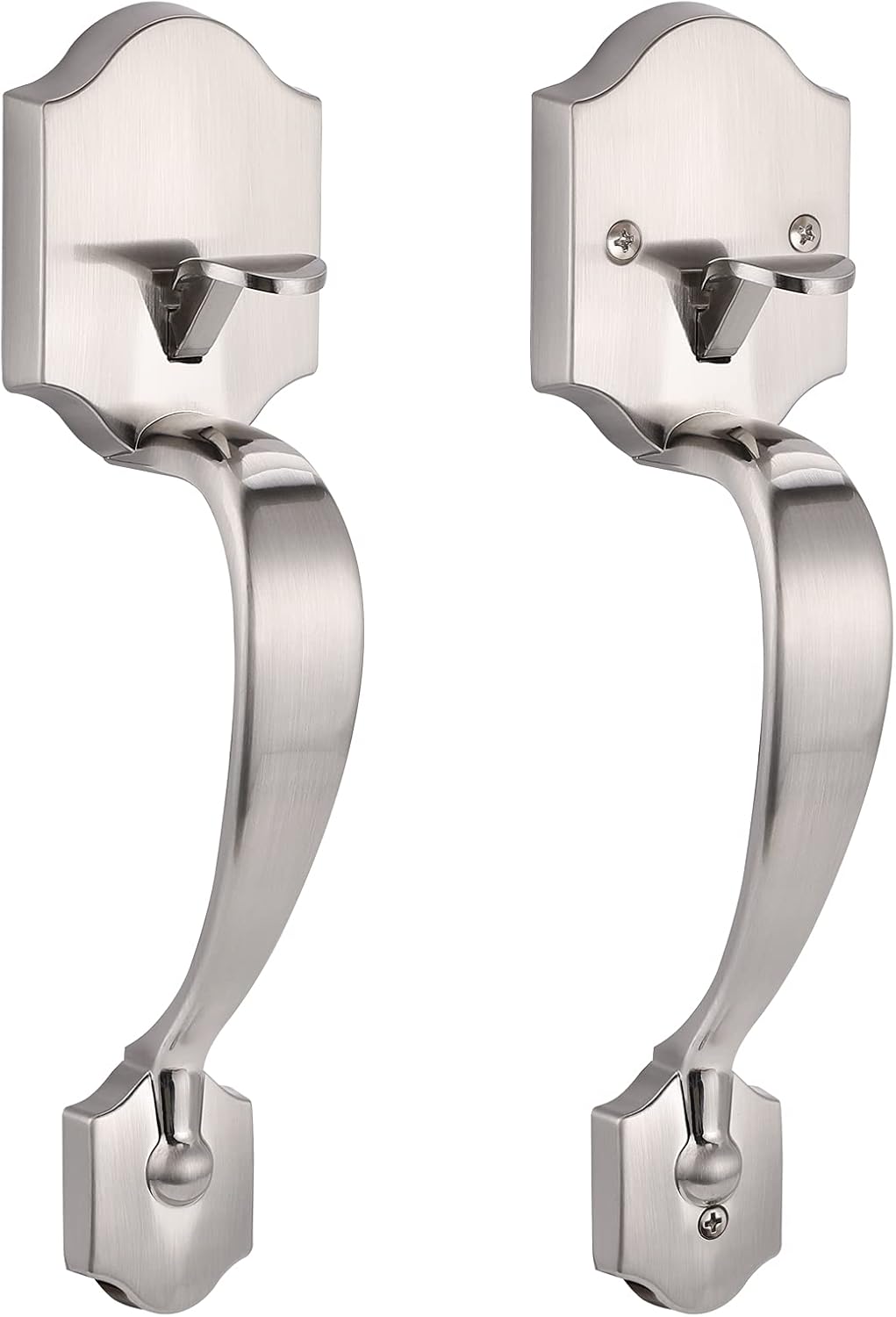 Flat Black Entry Door Handleset with Lever B60773