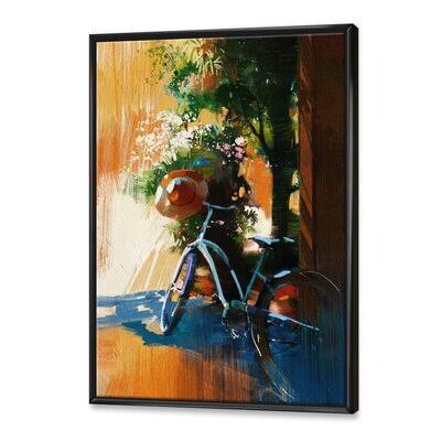 Black Floater Frame Painting on Canvas H44777