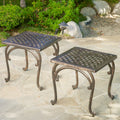 Cast Outdoor End Table (Set of 2) L418