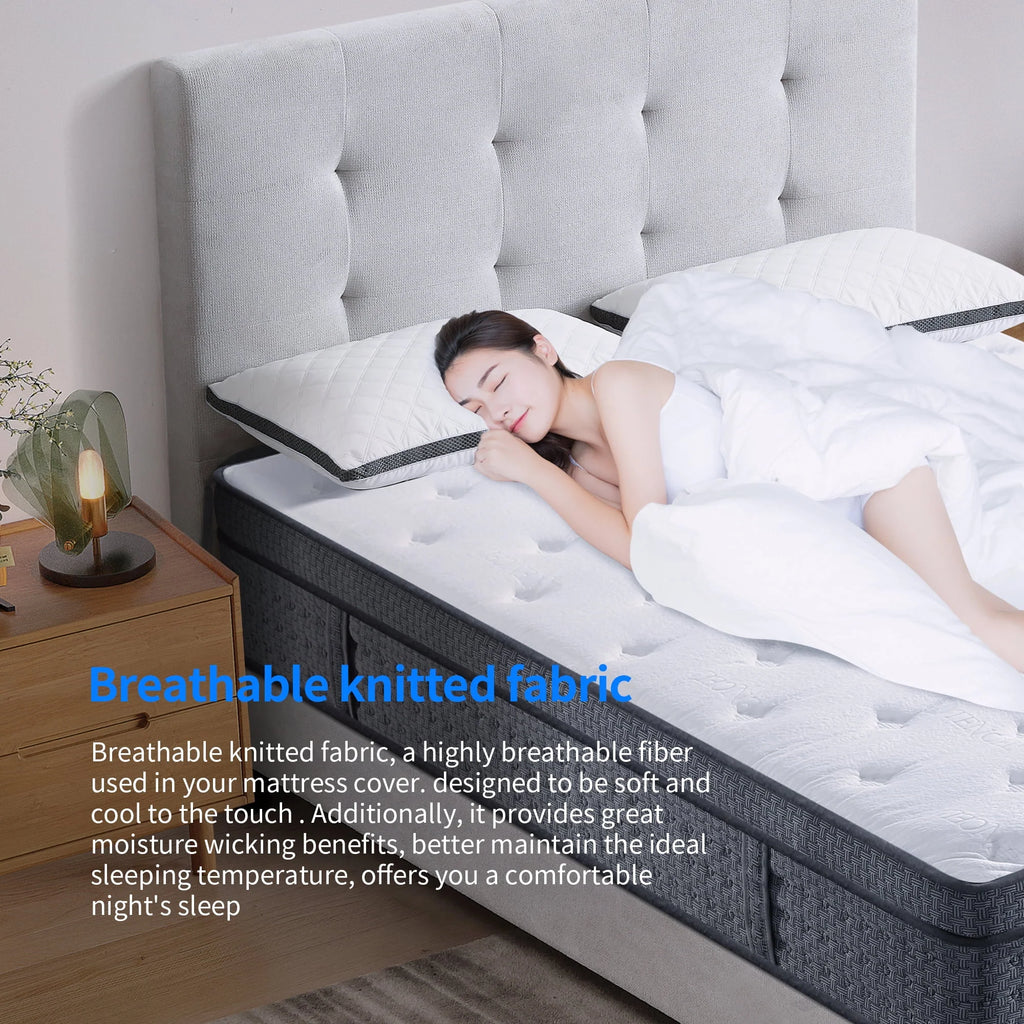 12 inch Full Size Gel Memory Foam Hybrid Mattress W507596