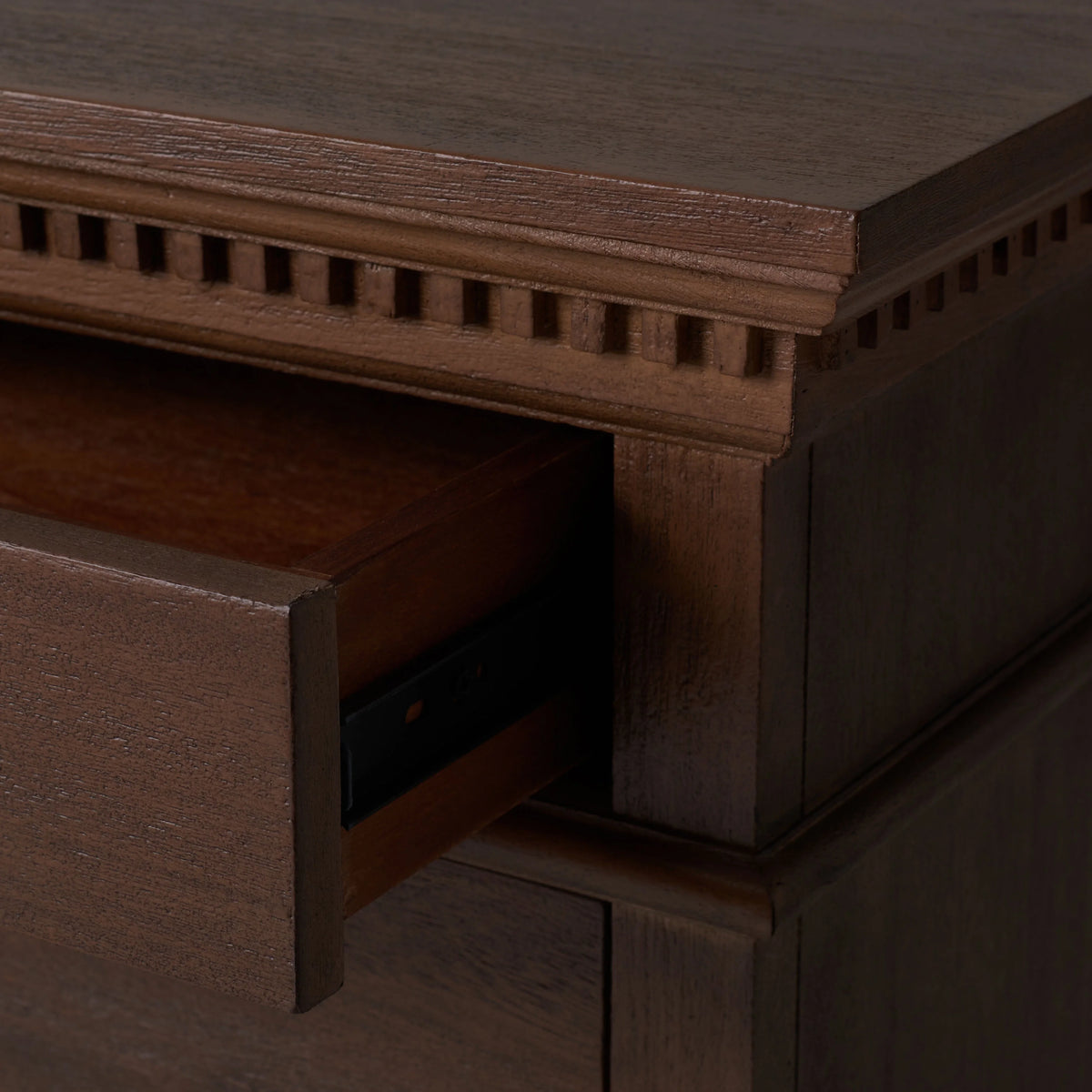 Brown 3 Drawer Nightstand U66699