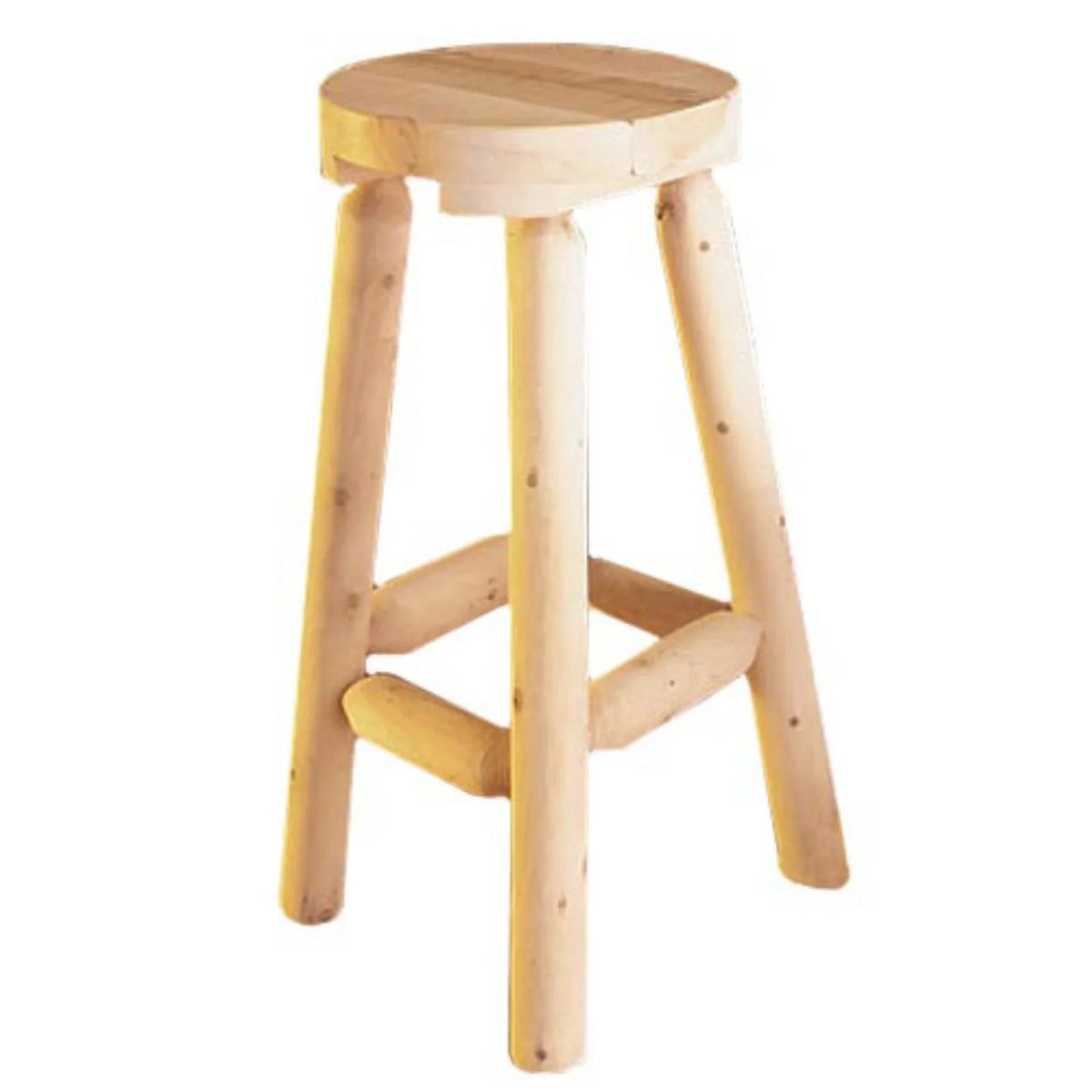 Natural Cedar Backless Counter Stool Set of 2 I45745