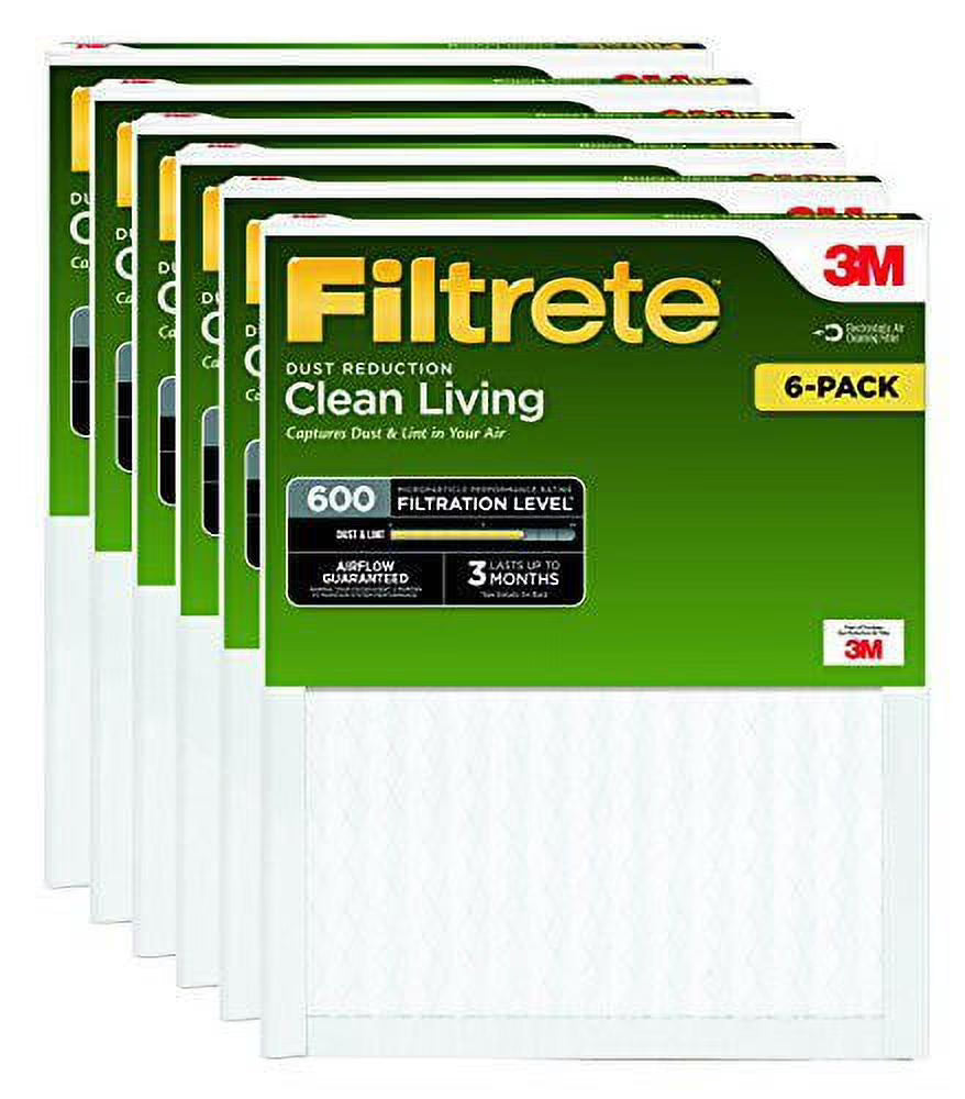 12 x 12 x 1-Inches MPR 600 Air Filter, 6-Pack U638373