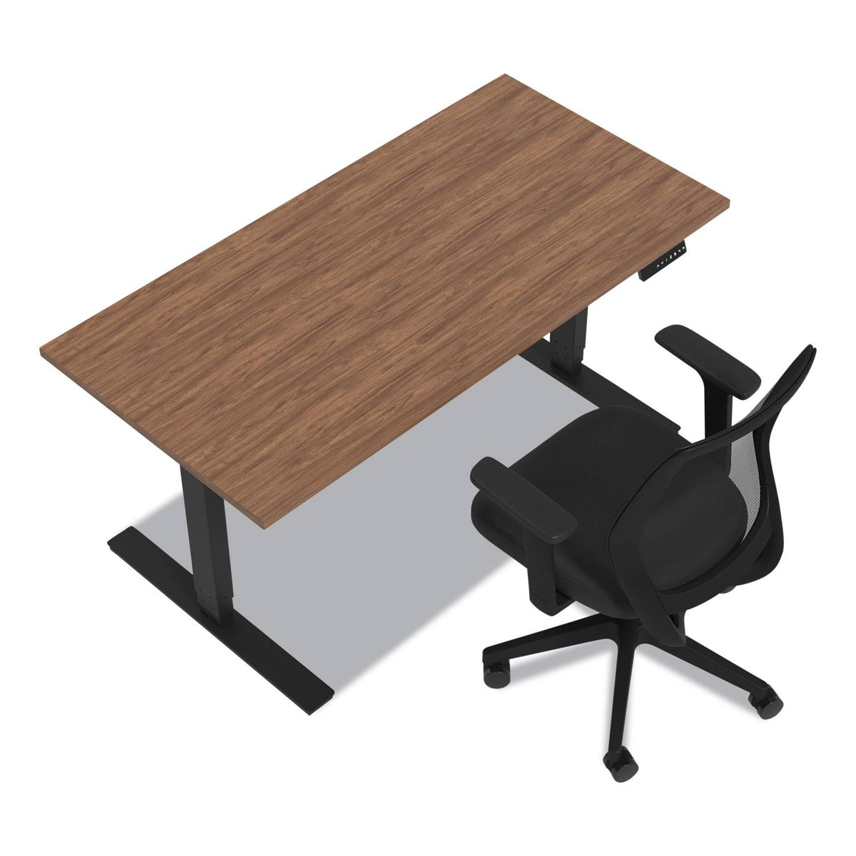 Espresso/Black Electric Sit-Stand Desk O702