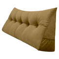Large Bolster Cushion Wedge Pillow with Removable Cover and Two Side Pockets Q8832