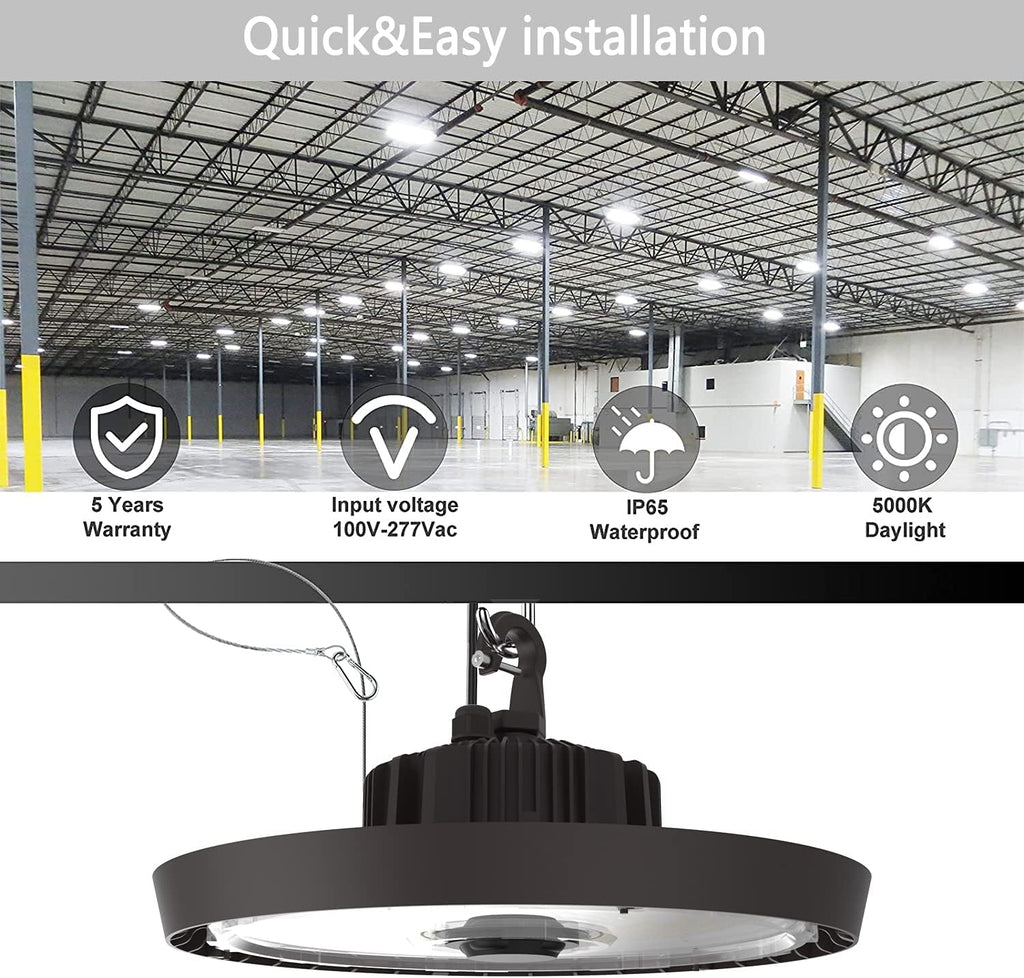 200W 5000K 30000 Lumen LED High Bay Light 8 Pack T5506