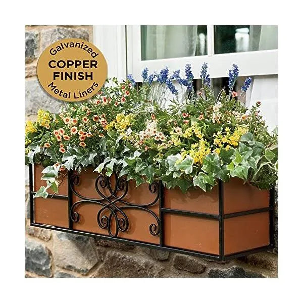 24 in. Quatrefoil Window Box O257