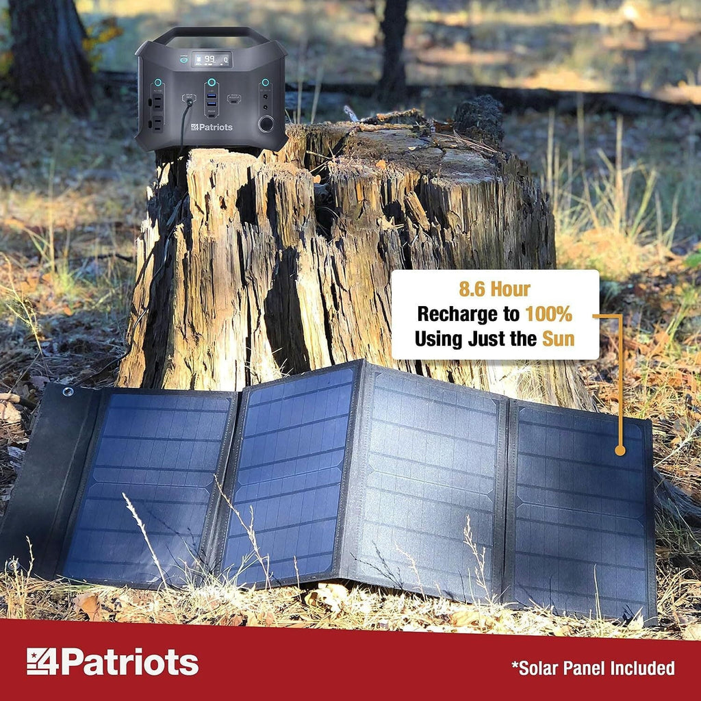 300wH Portable Power Station with 40 Watt Solar Panel O9440